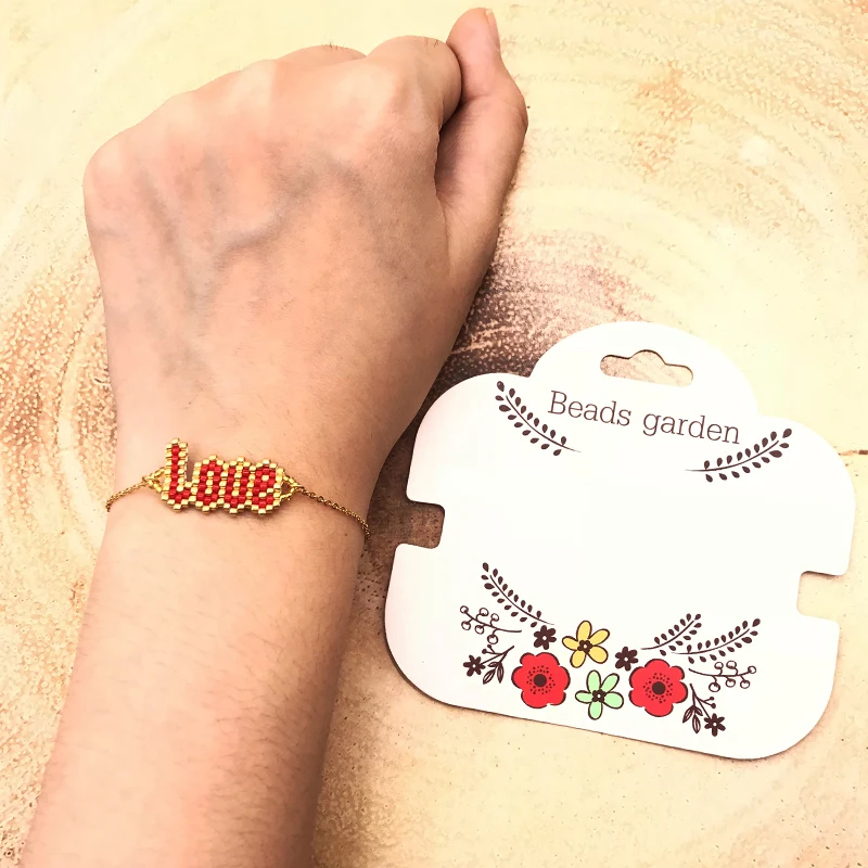 FAIRYWOO золотые браслеты с надписью Love для удачи женские ювелирные изделия цепочки