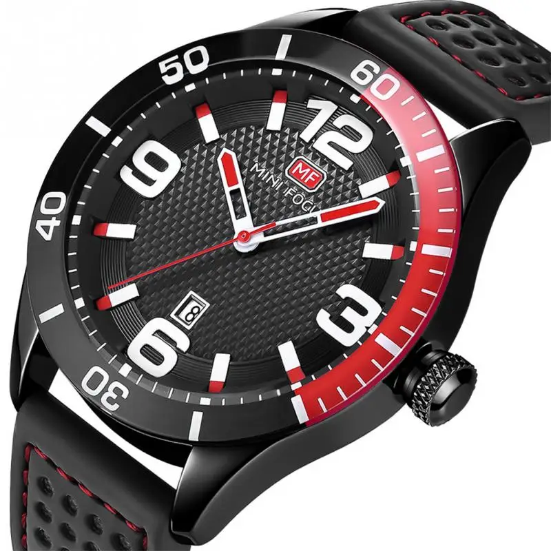 Модные металлические водонепроницаемые часы MINI FOCUS для мужчин регулируемый