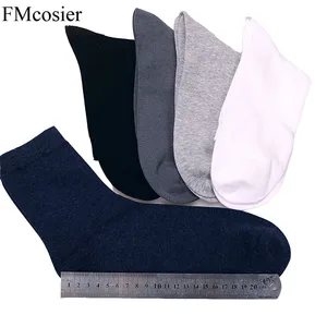 Модные хлопковые мужские носки 10 пар, весна-осень, мужские носки, белые, черные носки, большие модные мужские носки, размеры 46 49