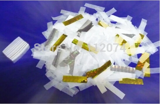 Снежные ливни Снежная бумага-белый с золотом ультратонкий (12 шт./упак.) волшебные