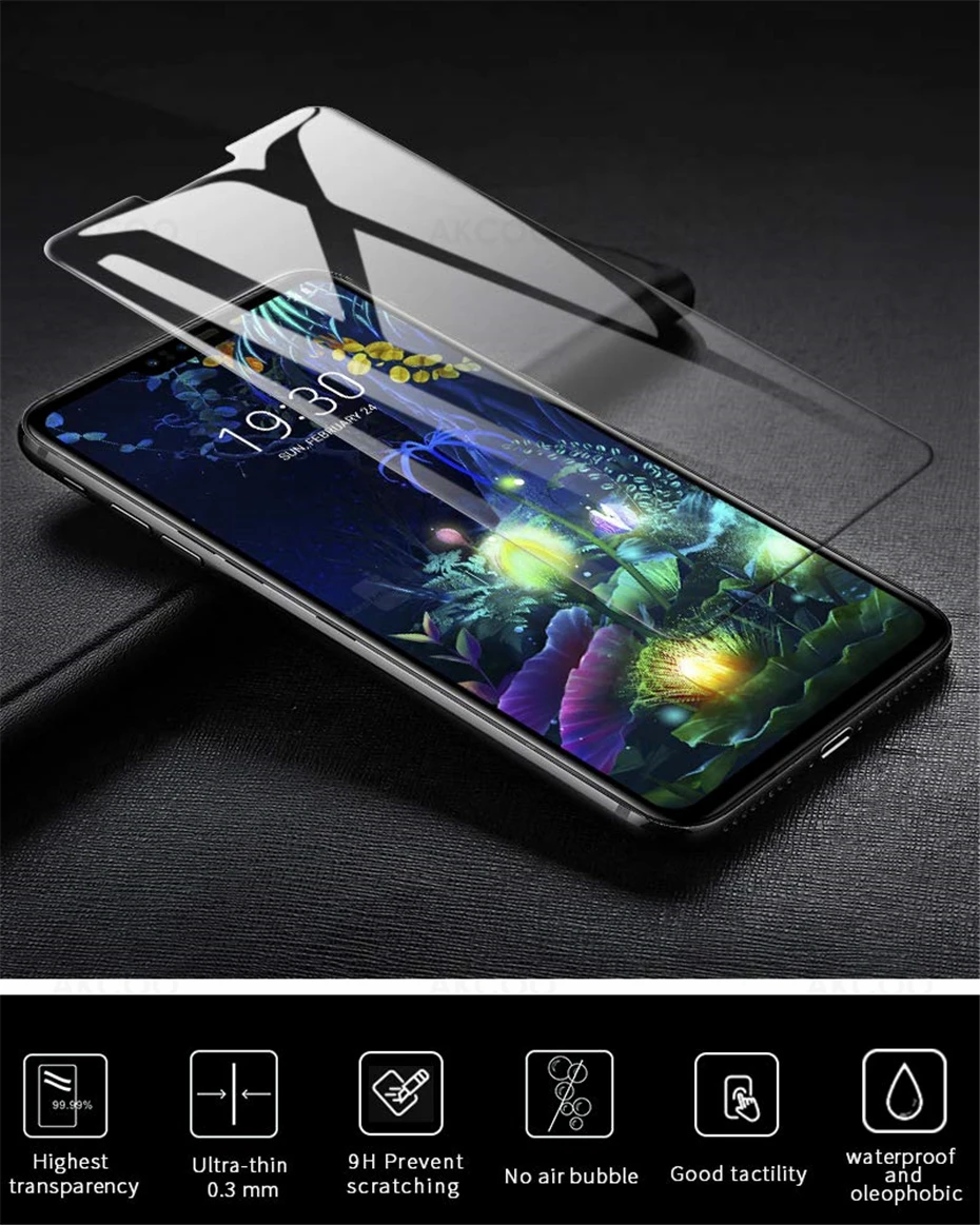 Akcoo УФ жидкое стекло для LG V40 V50 ThinQ Защита экрана для LG V30 G7 G8 ThinQ H930 Закаленное стекло пленка для H931