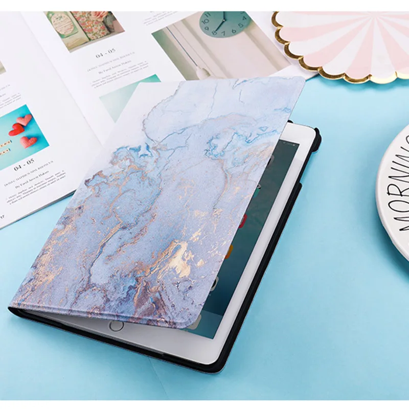 Умный чехол для планшета для iPad, 9,7 дюймов, iPad 6 поколения, Чехол для iPad 9,7, чехол с закаленным стеклом