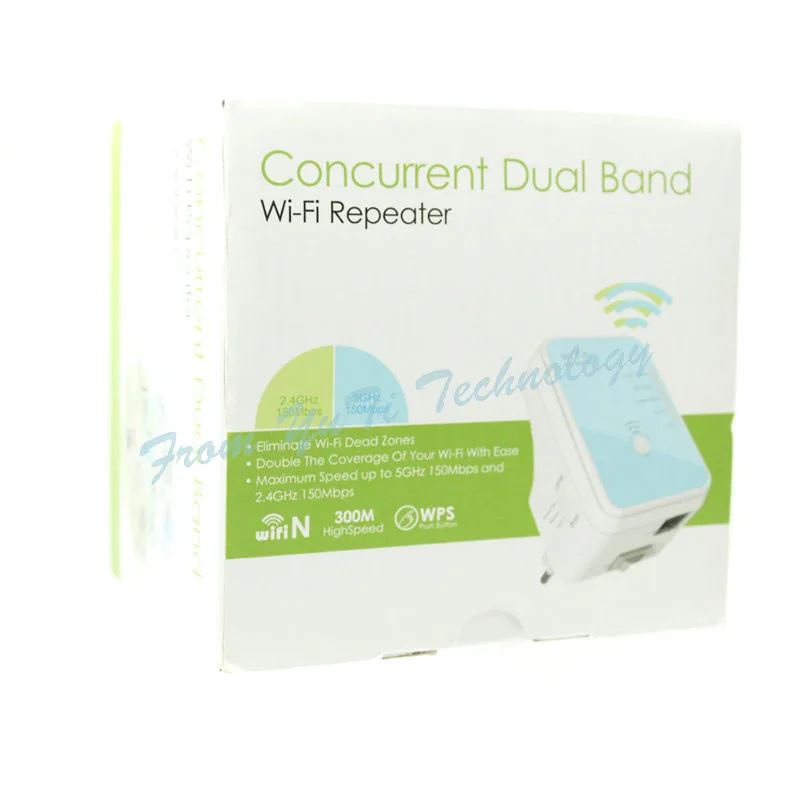2.4 Г/5 ГГц 802.11a/b/g/n Беспроводной 300 Мбит Параллельное Dual Band Wi-Fi Расширитель AP Repeater W/WPS