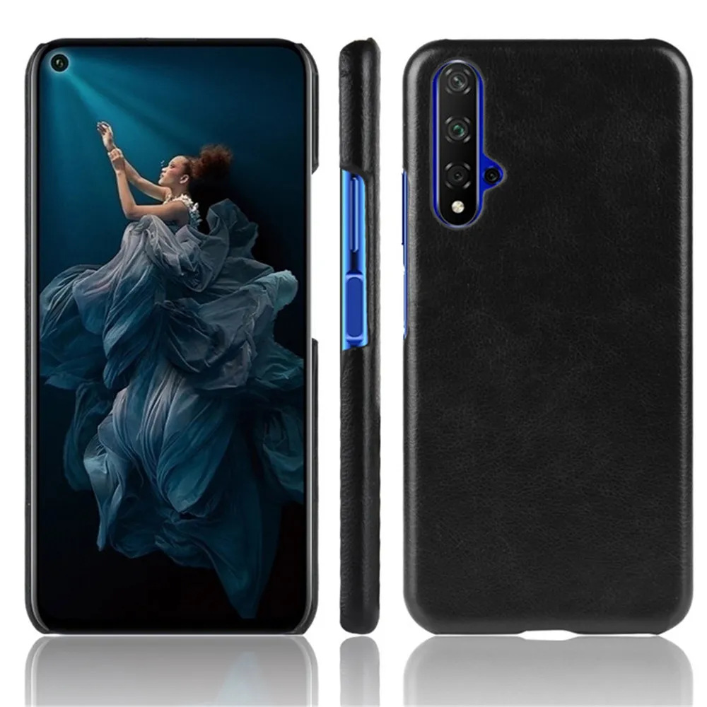 Чехол для Huawei Nova 5T 6 26 дюйма роскошный чехол из искусственной кожи с зернистой