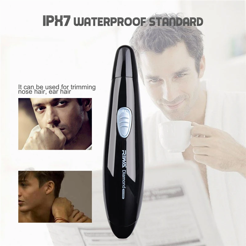 2 шт. мужские нос триммер Водонепроницаемый уха машинка для стрижки волос Батарея