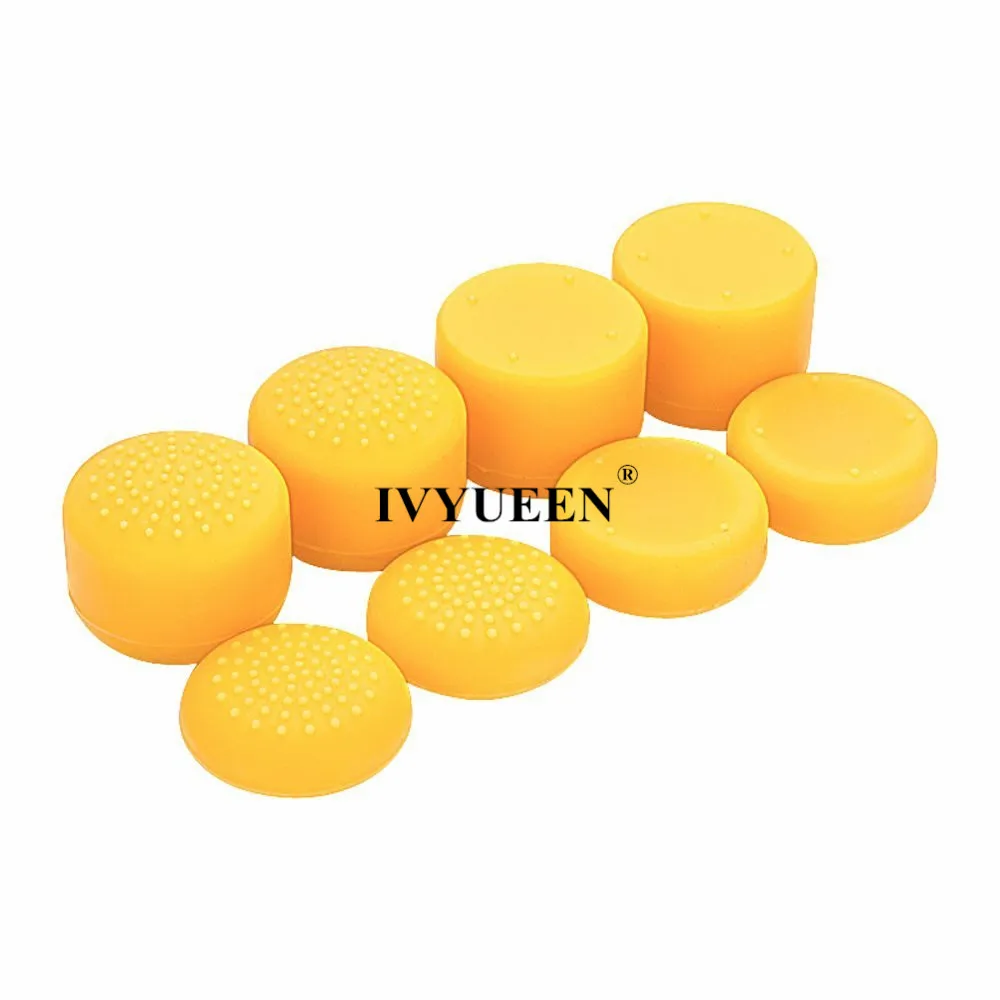 8 Yellow Cap IVYUEEN Противоскользящий силиконовый чехол для sony Dualshock 4 PS4 Pro тонкий контроллер камуфляжный чехол и ручка для Play Station 4 - Цвет: 8 Yellow Cap