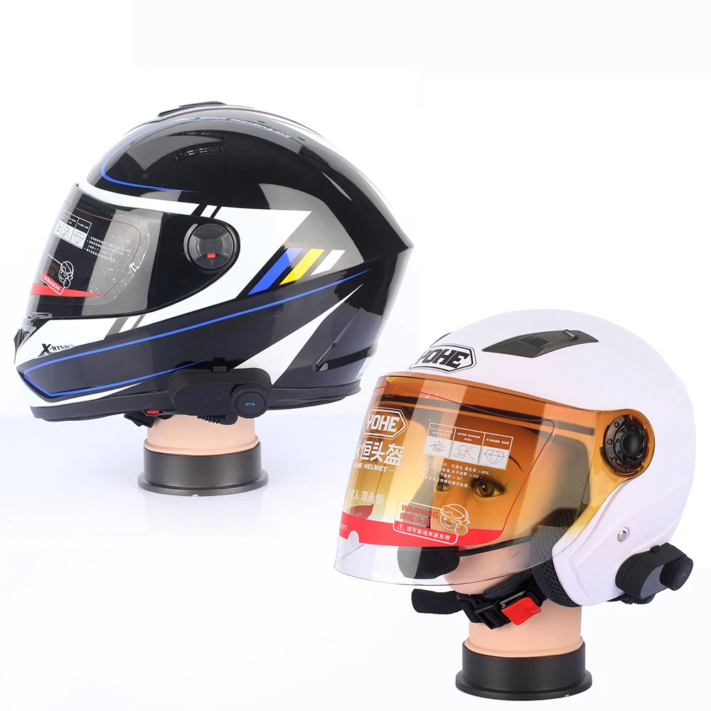 Freedconn 2 шт. мотоциклетный шлем Bluetooth гарнитура Интерком BT 100 м всадник в Pillion с FM