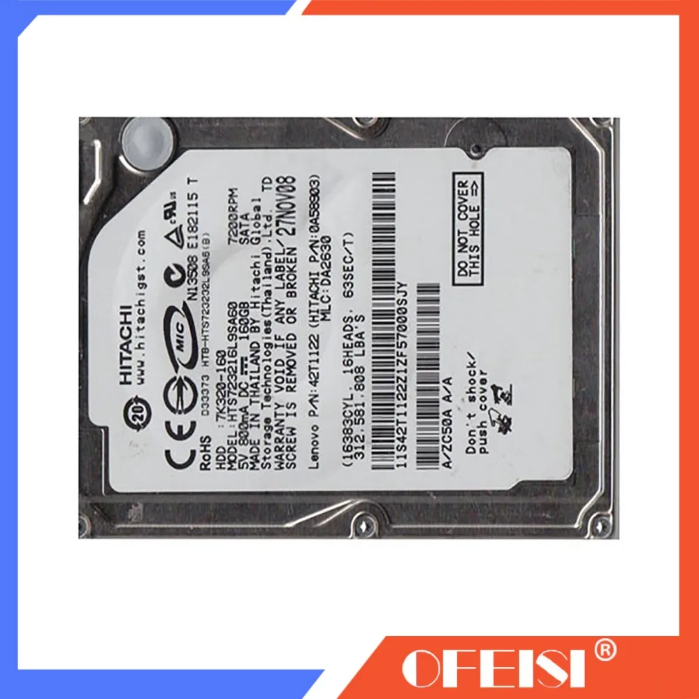 Q6683-67030 новый жесткий диск Designjet T1100 T1100PS T610 PS 160GB W/FW SATA HDD | Компьютеры и офис