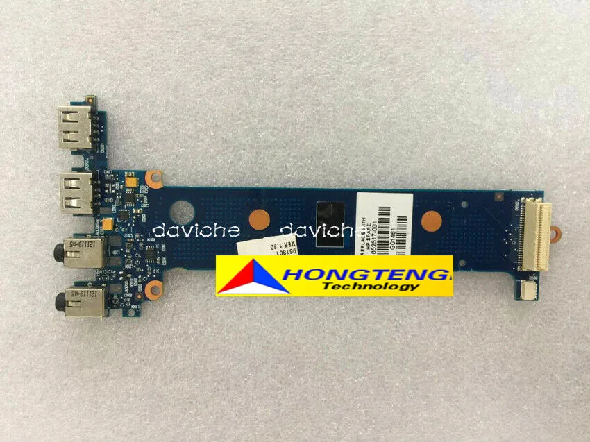Звуковой разъем для hp EliteBook 8760 Вт USB плата 652517 001 6050A2405301 тест ОК бесплатная