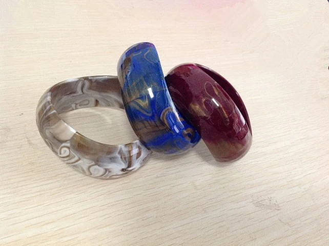 FishSheep винтажный большой резиновый Браслет манжета браслет для женщин новый