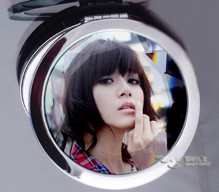 Персонализированные фото Круглый компактное зеркало свадьбу рекламы картина