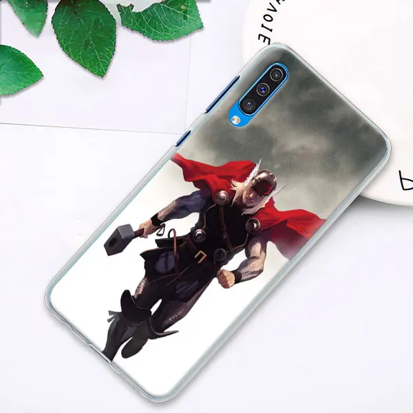 Thor с принтами "Marvel", "Мстители", телефонный чехол s для samsung Galaxy A6 A8+ A7 A9 A30 A50 A70 A80 M10 M30 ПК Жесткий Чехол Крышка - Цвет: 07