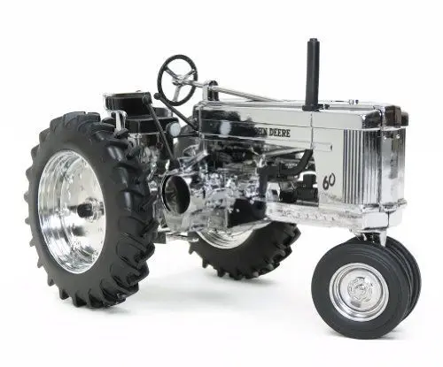 KNL HOBBY J Deere 60 посеребренный металлический Трактор Модель сельскохозяйственного