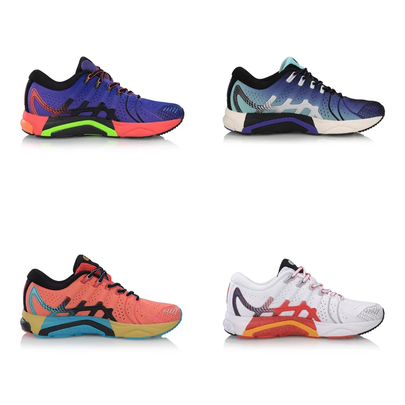 Li-Ning мужские беговые кроссовки для беговых прогулок с 4 амортизационными подкладами, спортивная обувь ARZP001 XYP876