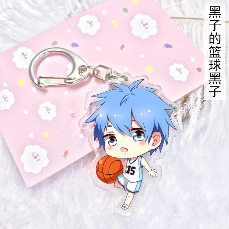 Мультфильм Kuroko no Basuke, Баскетбол куроко, акриловый брелок Kuroko Tetsuya Кагами Тайга кисэ рёта симпатичный кулон брелок ювелирные изделия Llaveros - Цвет: 3