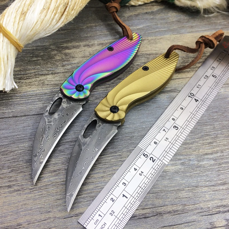 Маленький складной нож для выживания повседневного использования тактический