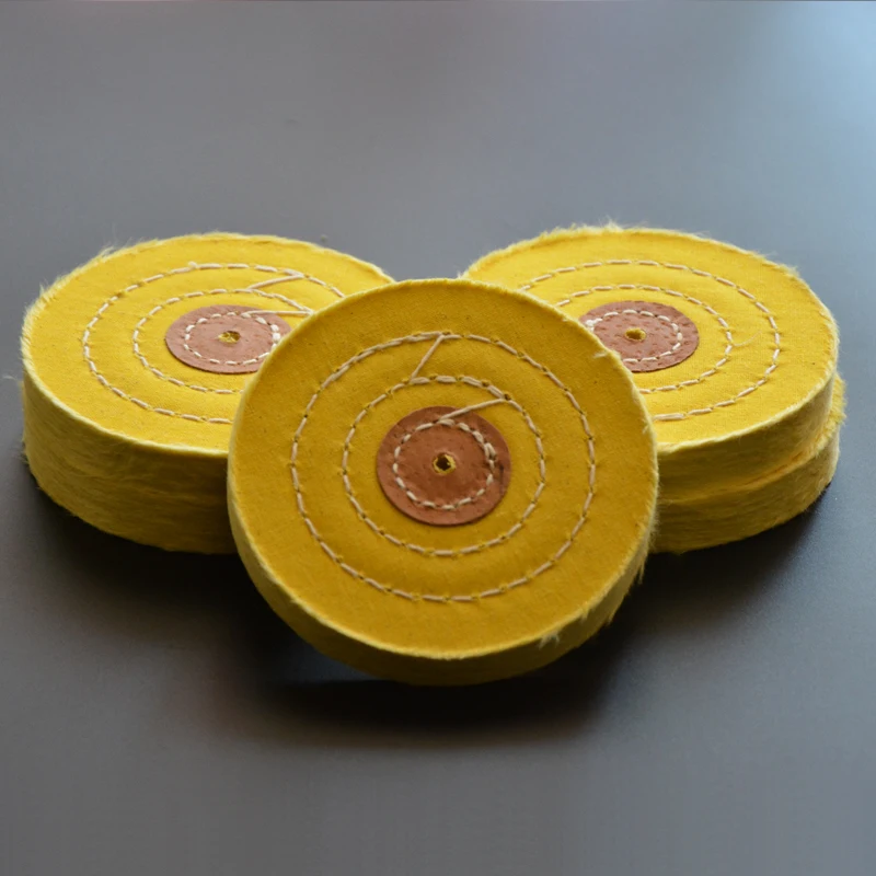 

10pcs/lot Dental polishing wheels with yellow dental buffing wheels with cotton for polishing lathe unit