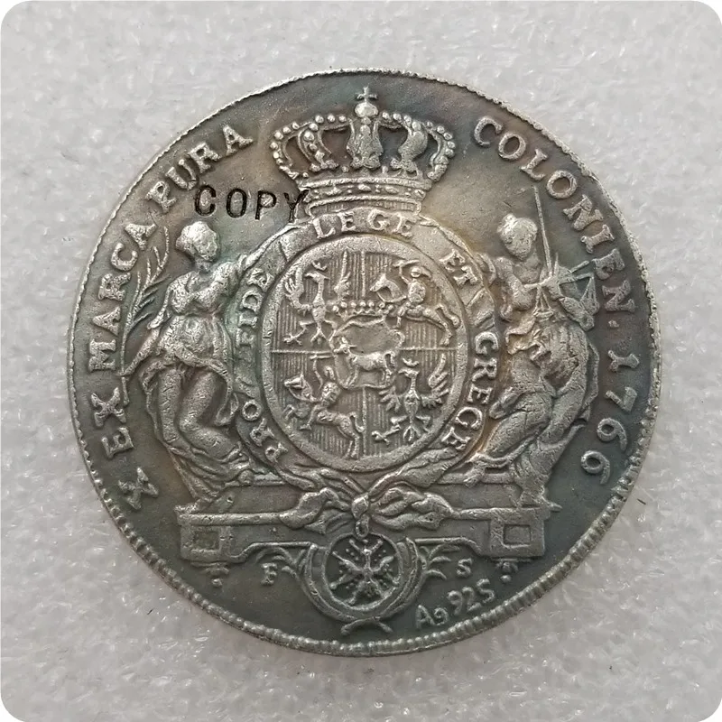 THALER 1766 S.A.P. Копия станислауса Огюста памятные монеты Реплика монет коллекционные