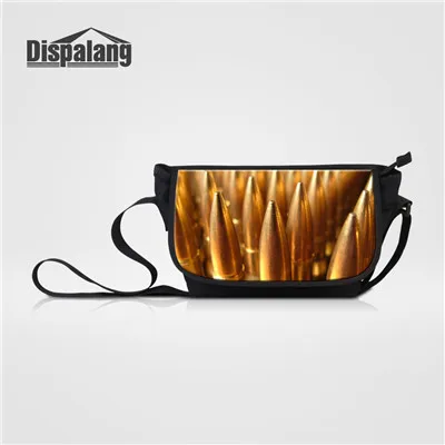 Dispalang, новейшая сумка-мессенджер, женские сумки через плечо, женская сумка с клапаном, с принтом пистолета, парусиновая Повседневная сумка, детские сумки через плечо