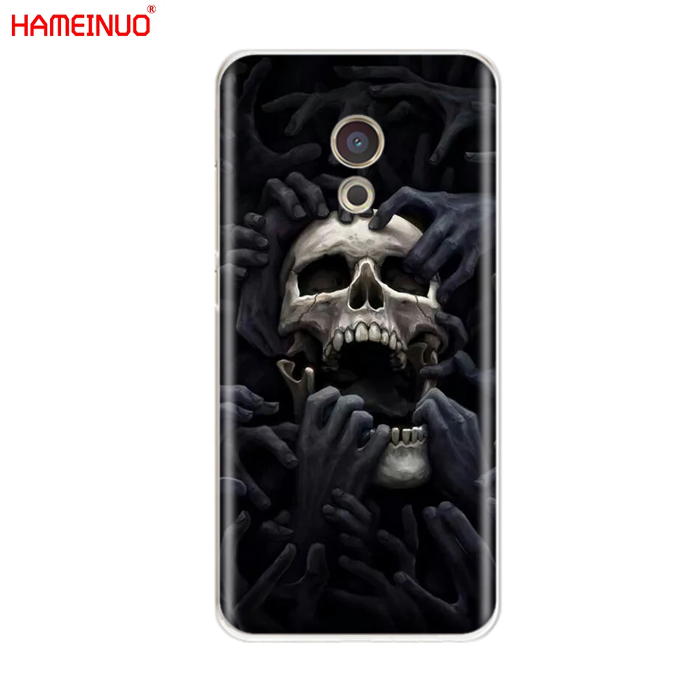HAMEINUO с жутким черепом крышка чехол для телефона для Meizu M6 M5 M5S M2 M3 M3S MX4 MX5 MX6 PRO 6 5 U10 U20 note plus - Цвет: 60028
