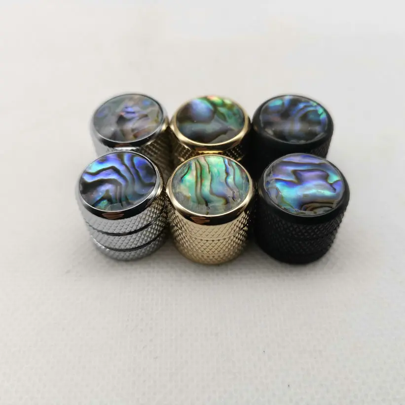 Гитарная басовая Кнопка громкости Tone Button Cap Abalone binding Deluxe (упаковка 2 шт.)|Детали и