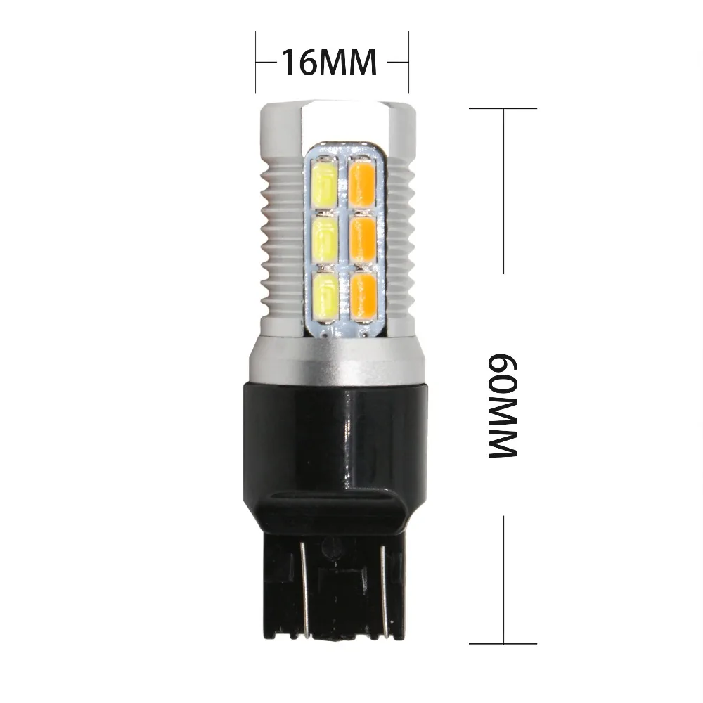 1157 BAY15D 22 светодиода 5630 SMD t20 7443 t25 3157 автомобильная желтая белая двухцветная
