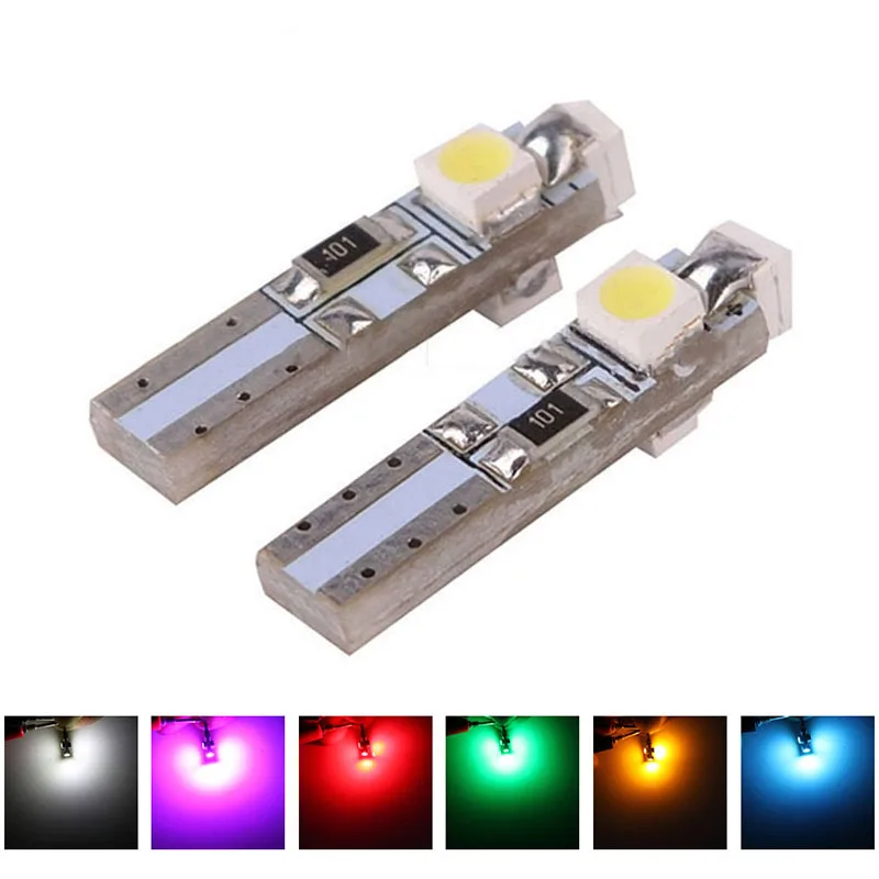 1 шт. светодиодный автомобильный сигнальный фонарь W2 X 4.6d T5 1210 3 SMD