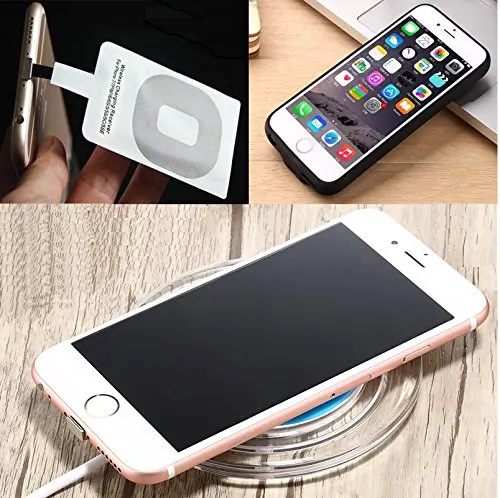 Универсальное беспроводное зарядное устройство Protefeuille приемник для iPhone 6 7 Plus
