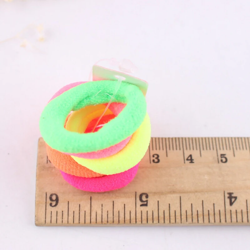 40 штук/упаковка Детские держатели для волос Симпатичные резиновые резинки