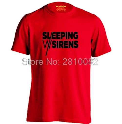 Sleeping With Sirens Mens &amp Womens fashion style o-neck T shirt | Мужская одежда