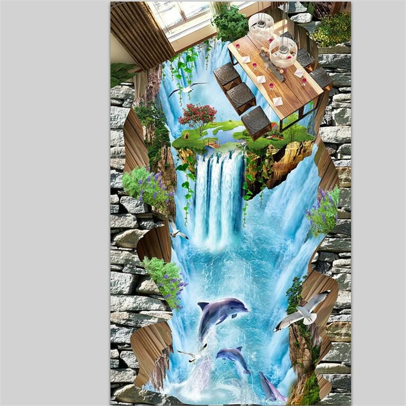 Wellyu пользовательский пол 3d фото роспись Декоративная фотография фотообои