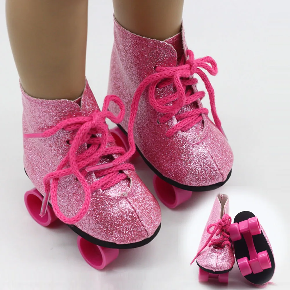 Кукольные роликовые коньки 18 дюймов американские кукольные ботинки 43 см