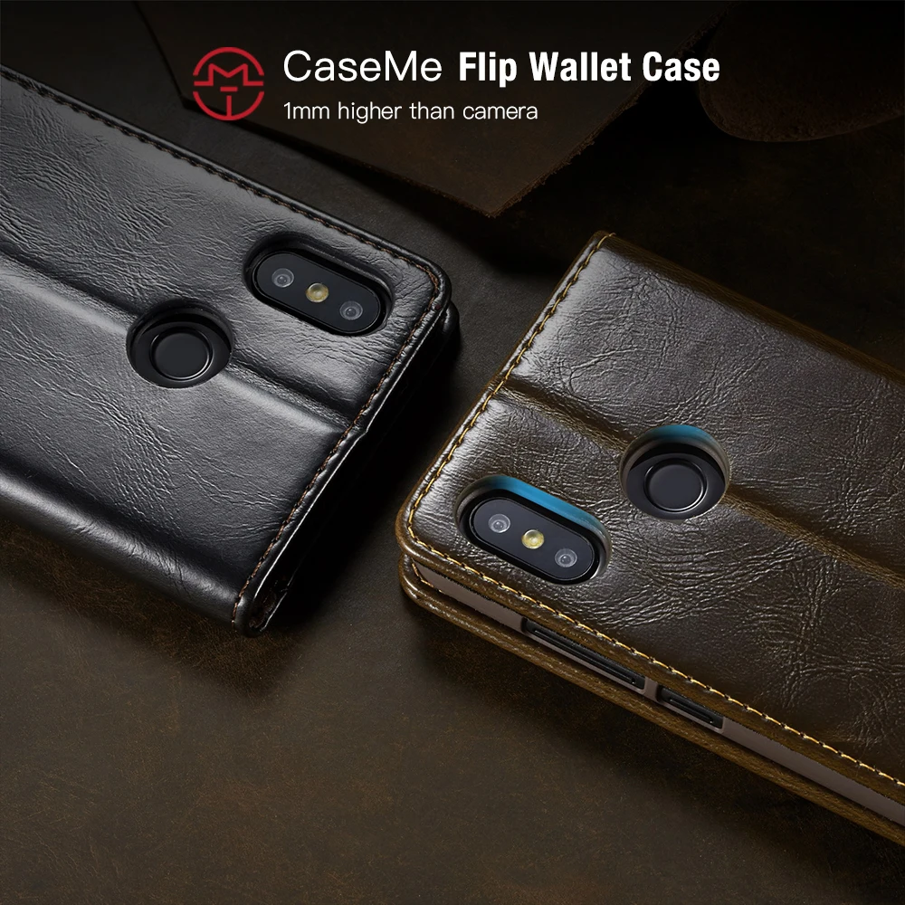 Magnetic Wallet Phone Case For Xiaomi Mi8 Flip Leather Cover XIAOMI Redmi 6 6A Note Pro Card Slots Stand Fundas Capa | Мобильные