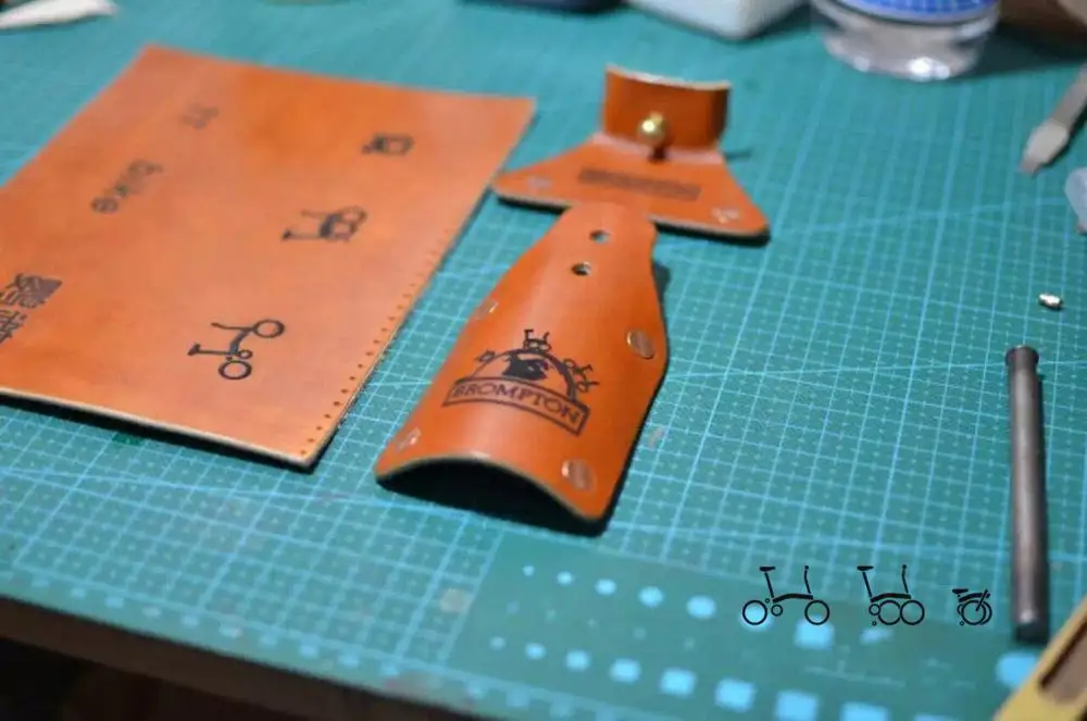 Light Brown Fender TWTOPSE, ручная работа, подгонянное, модернизированное, кожаное крыло, крыло для Brompton, складной велосипед, велосипедные крылья, брызговик, водонепроницаемая часть - Цвет: Light Brown Fender