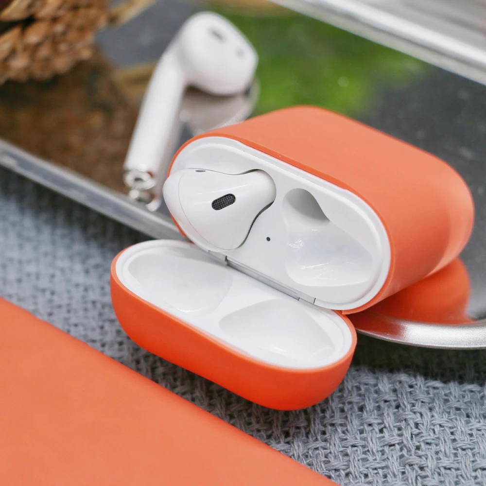 Беспроводной Bluetooth гарнитура коробка силиконовый чехол для Apple Airpods Наушники