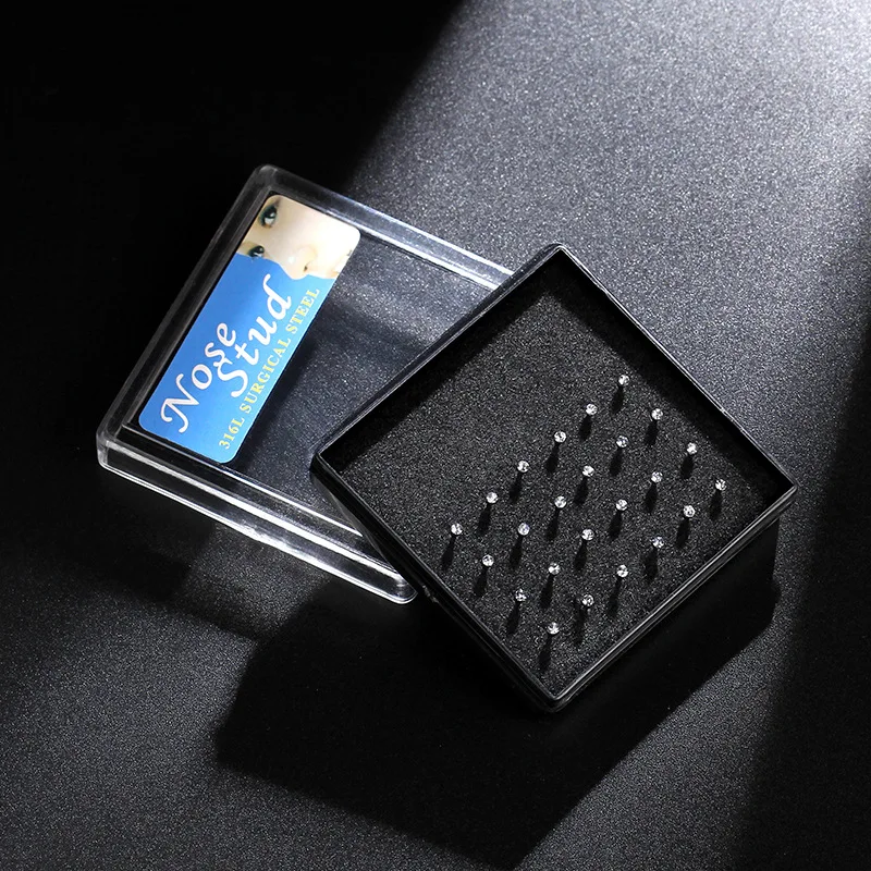 Кольцо для носа из нержавеющей стали в стиле панк 24/60 шт./упаковка | Украшения и