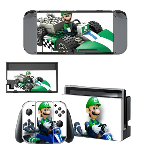 YSNS0404 Mario Kart 8 nintendo switch Skin kingd Switch Vinilo Skin sticker наклейка для nintendo Switch NS Console Joy-con контроллер - Цвет: YSNS0404