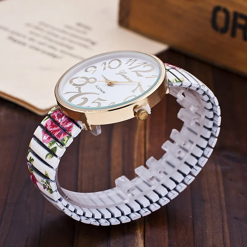 Drop Shipping Women Flower Pattern Watch Casual Ladies Fashion Quartz Wristwatches Female Clock Relogio Feminino | Наручные часы