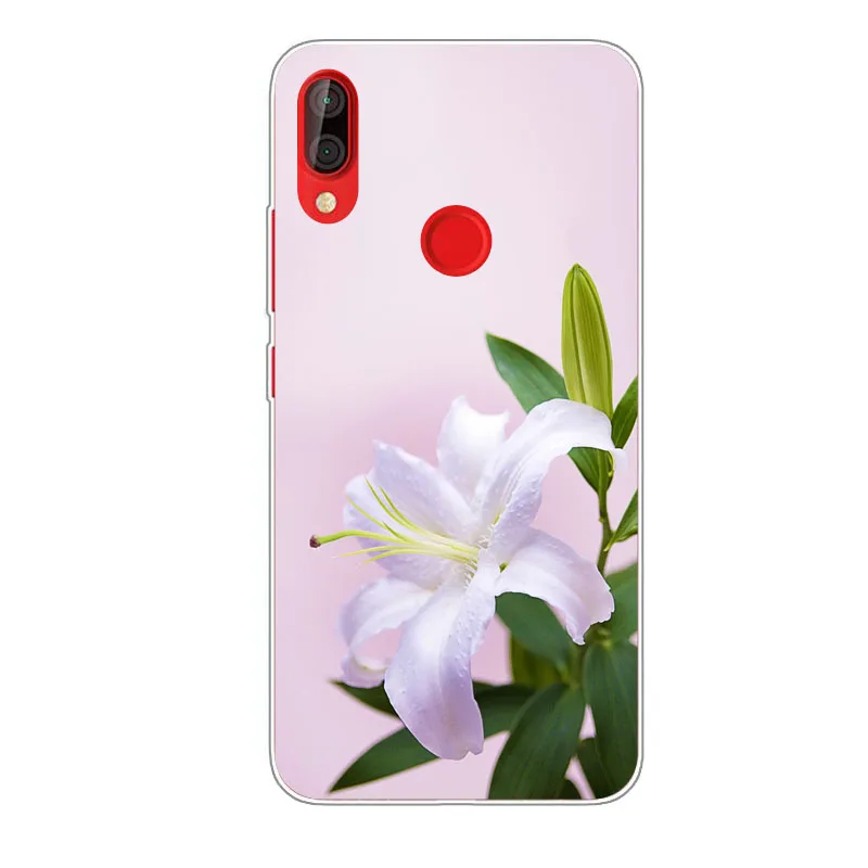 Чехол Infinix Smart 2 Pro X5514D силиконовый цветной цветочный рисунок мягкая ТПУ задняя