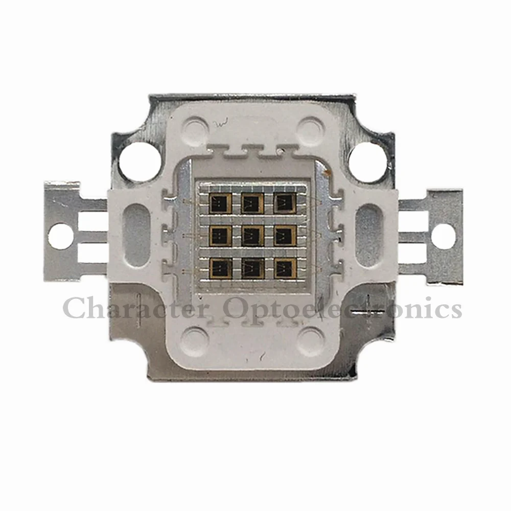 1 шт. 10 светодиодных чипов WHigh power IR 730Nm 850Nm 940Nm интеграционная лампа инфракрасные
