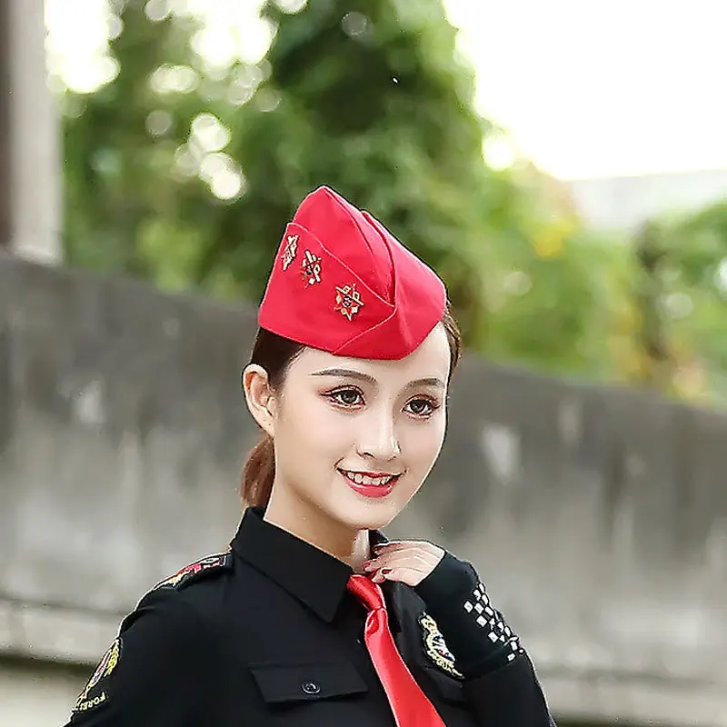 Женская шапка в стиле милитари с значком русская армейская Женский хлопковый