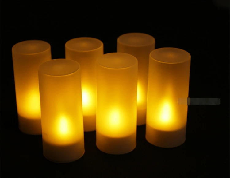 6 светодиодсветодиодный ночных перезаряжаемых беспламенных чайсветильник чей