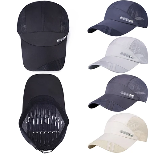 Мода мужская Лето Открытый Запуск Спорт Бейсбол Шляпа Козырек Сетки Peaked Cap