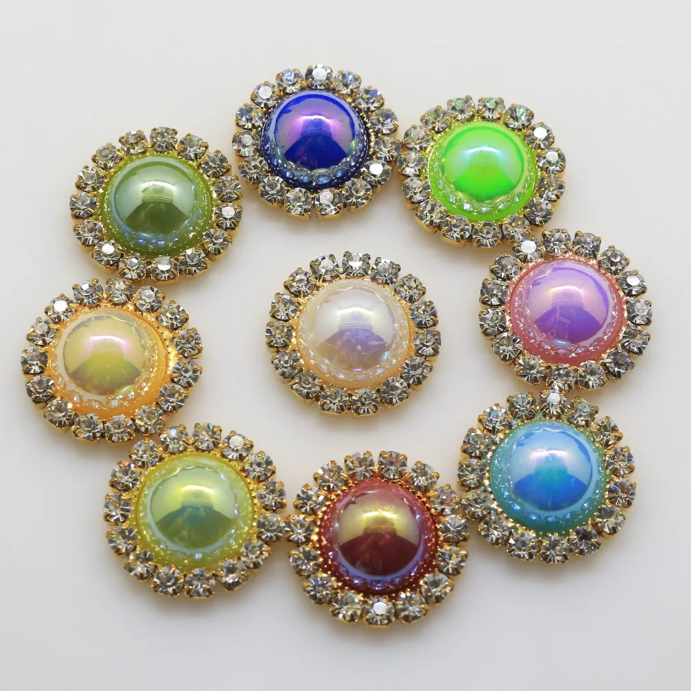 Высококачественные металлические пуговицы размером 18 мм с внешней яркостью