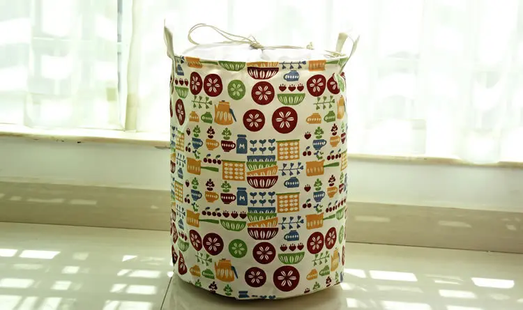 2016 Freeshipping Zakka Цветной Печати Коробка Для Хранения Натурального Хлопка Белья