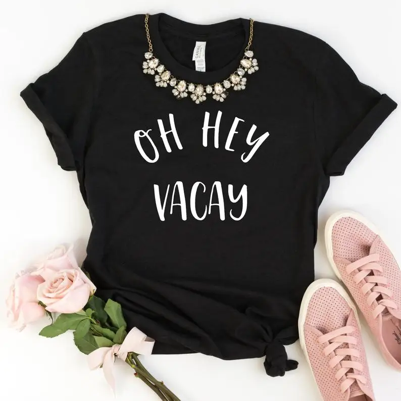 Новое поступление рубашка Skuggnas для отпуска Oh Hey Vacay семейные рубашки футболки