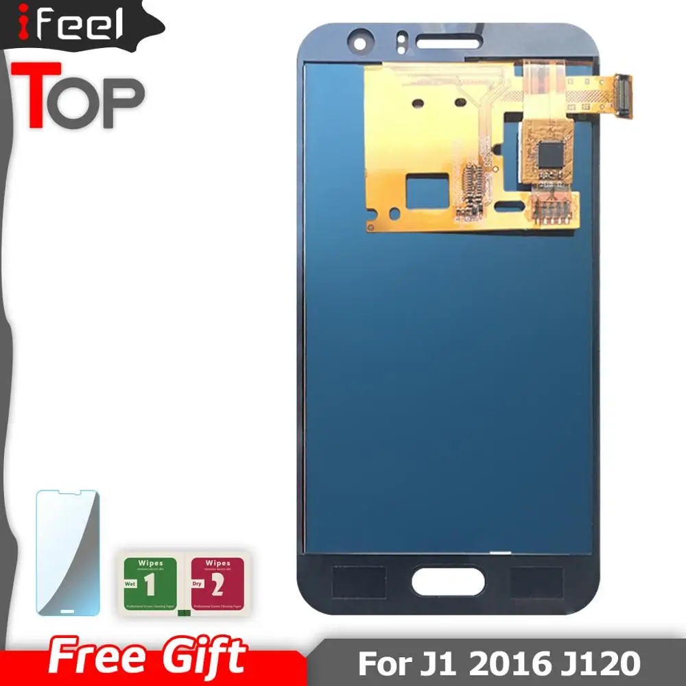 ЖК дисплей с регулируемой яркостью для Samsung Galaxy J1 2016 J120 J120F J120H J120M сенсорным