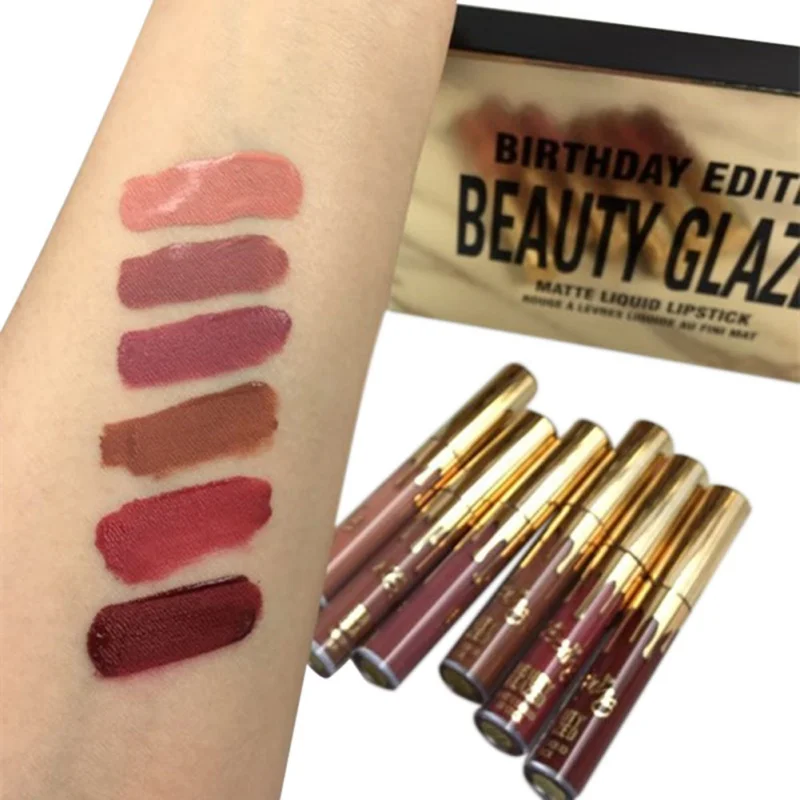 Женская сексуальная Матовая жидкая губная помада для макияжа водостойкая