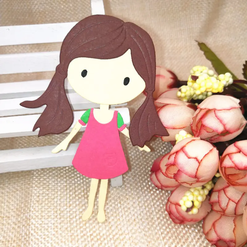 2019 новые милые девушки металлические трафареты для пресс формы шаблон