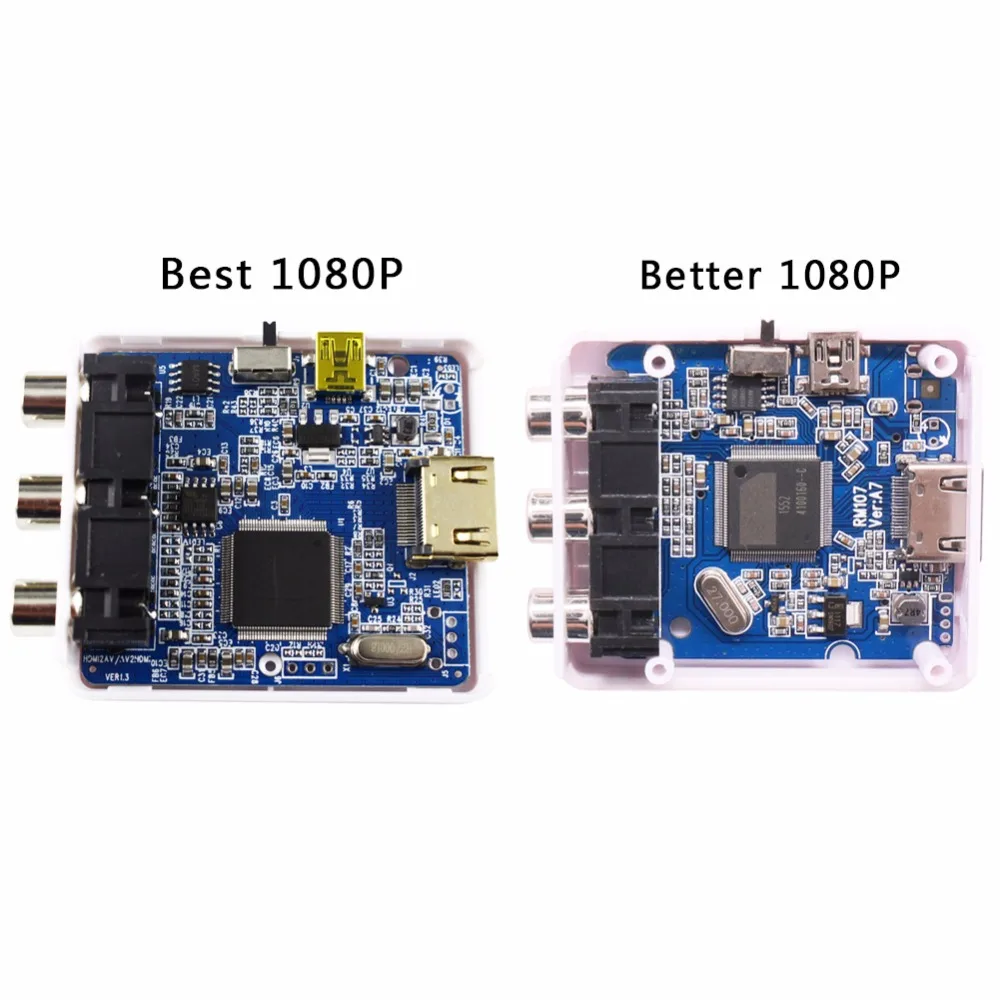 Ssriver RCA для HDMI AV к 1080 P AV2HDMI Мини конвертер преобразователь сигнала ТВ VHS